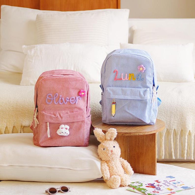 Personalized Toddler Backpack with Tag Kids Bag Back to School Gift for Children