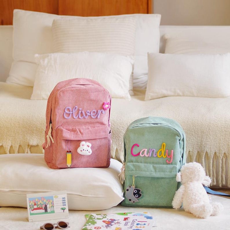 Personalized Toddler Backpack with Tag Kids Bag Back to School Gift for Children