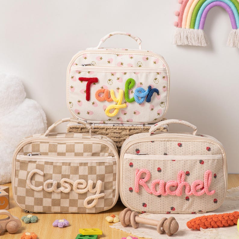 Personalized Kids Lunch Bag Back to School Gift for Kids