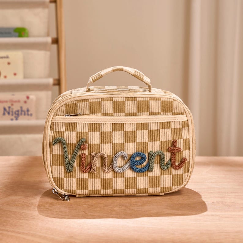 Handmade Kids Lunchbox Bag Toddler Backpack Back to School Gift for Children