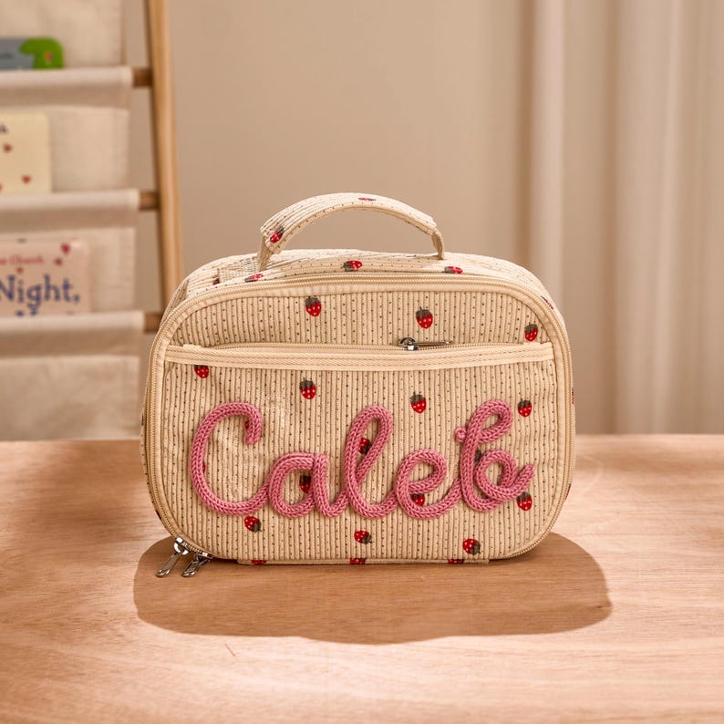 Handmade Kids Lunchbox Bag Toddler Backpack Back to School Gift for Children