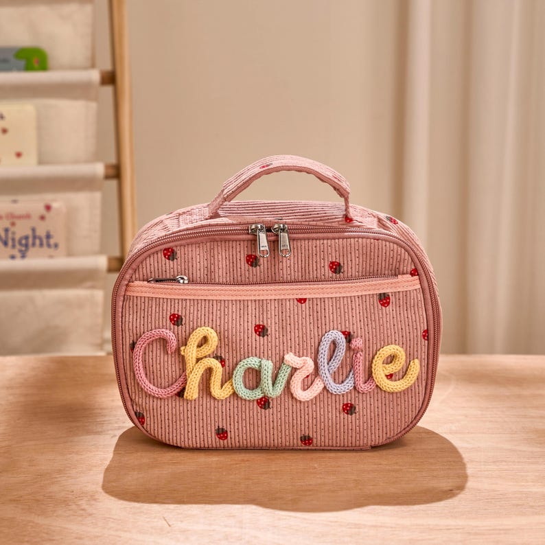 Handmade Kids Lunchbox Bag Toddler Backpack Back to School Gift for Children