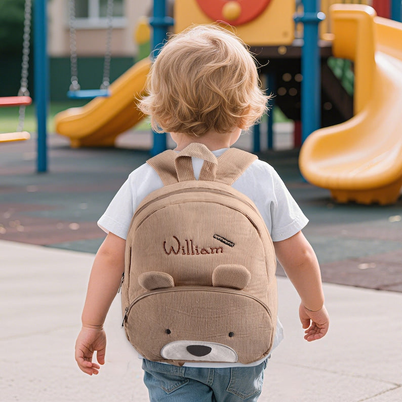 Embroidery Kids Backpack Personalized School Bag Back to School Gift for Toddlers