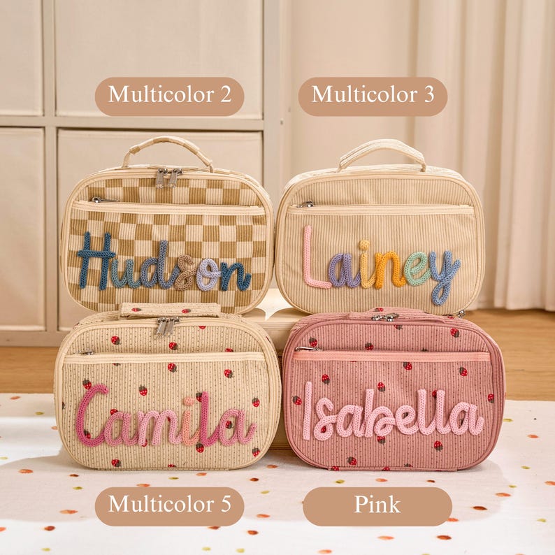 Personalized Kid Lunch Bag School Backpack Back to School Gift for Kids