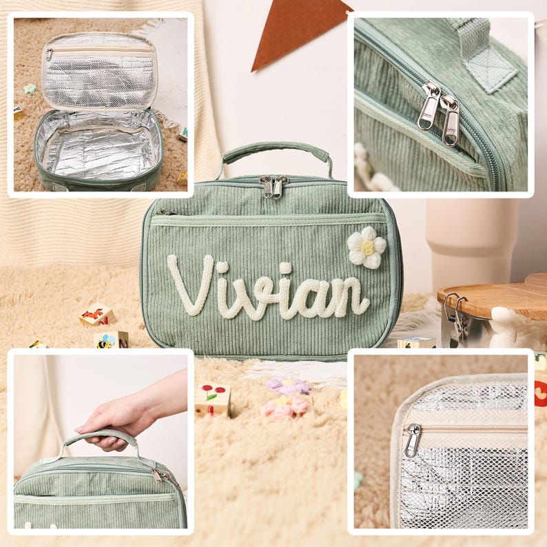 Custom Toddler Backpack Handmade Lunch Bag Kids School Bag Back to School Gift