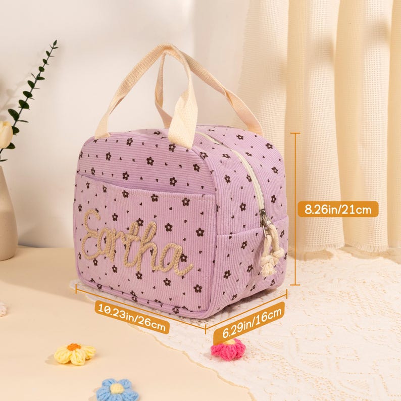 Kids Name Lunchbox Bag Personalized Backpack Back to School Gift for Children