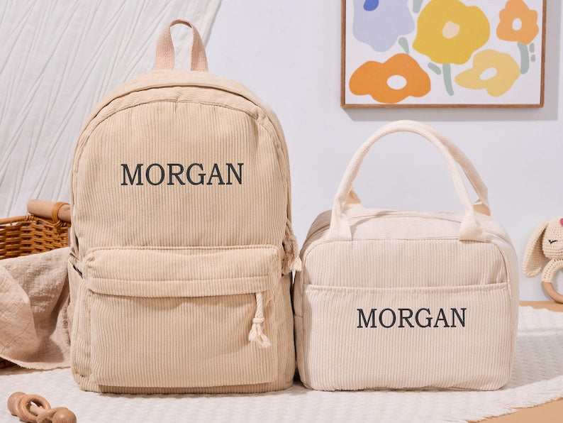 Custom Lunchbox Bag Personalized Kids Backpack Back to School Gift for Toddlers