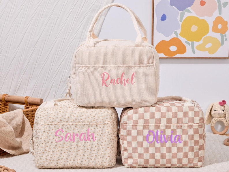 Custom Lunchbox Bag Personalized Kids Backpack Back to School Gift for Toddlers
