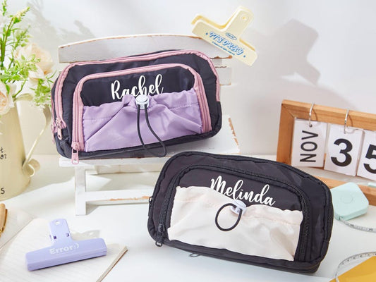 Custom Large Pencil Case Back to School Gift for Kids with Name and Storage