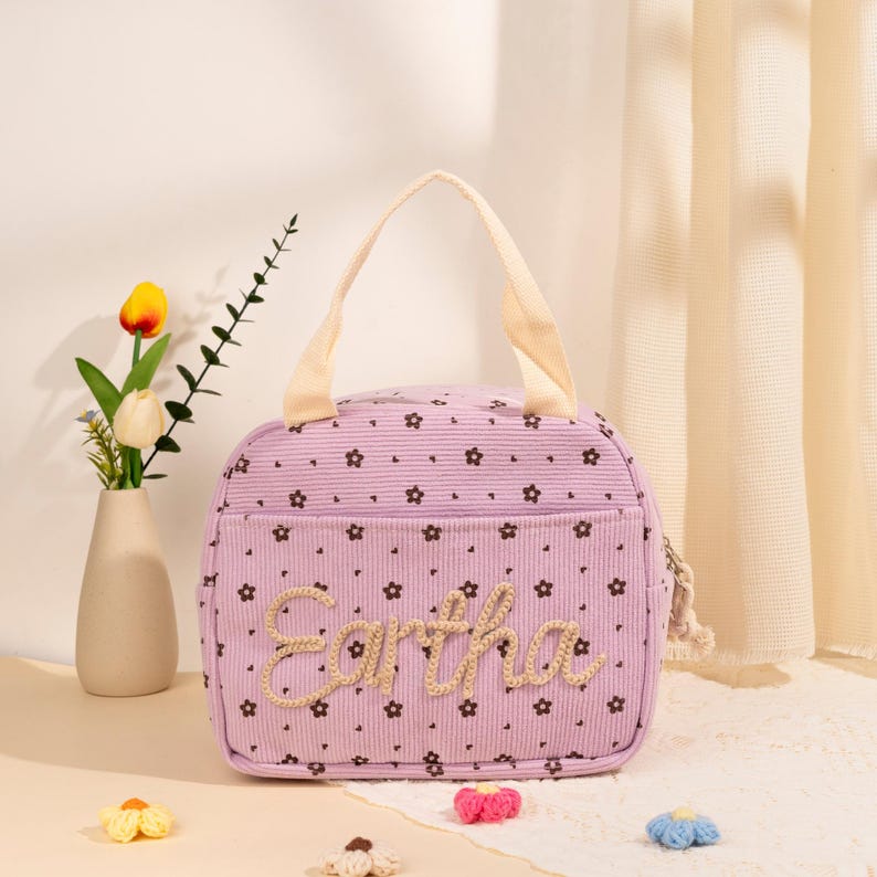 Kids Name Lunchbox Bag Personalized Backpack Back to School Gift for Children