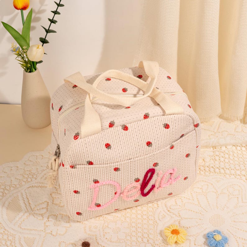 Kids Name Lunchbox Bag Personalized Backpack Back to School Gift for Children