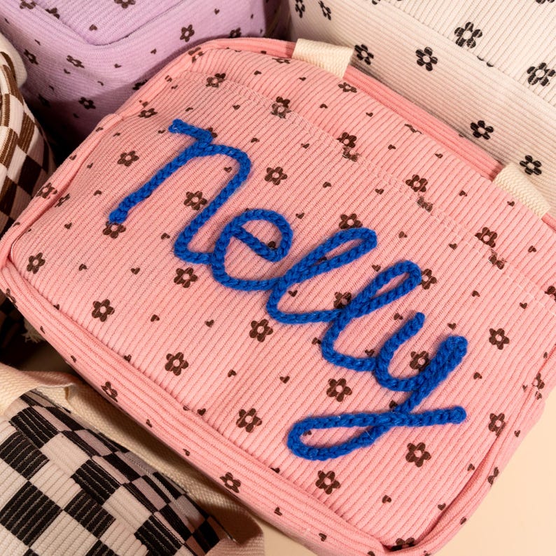 Kids Name Lunchbox Bag Personalized Backpack Back to School Gift for Children