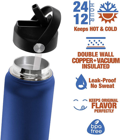 Custom Kids Water Bottle Back to School Gift with Engraved Name for Kids