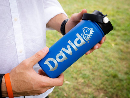 Custom Kids Water Bottle Back to School Gift with Engraved Name for Kids