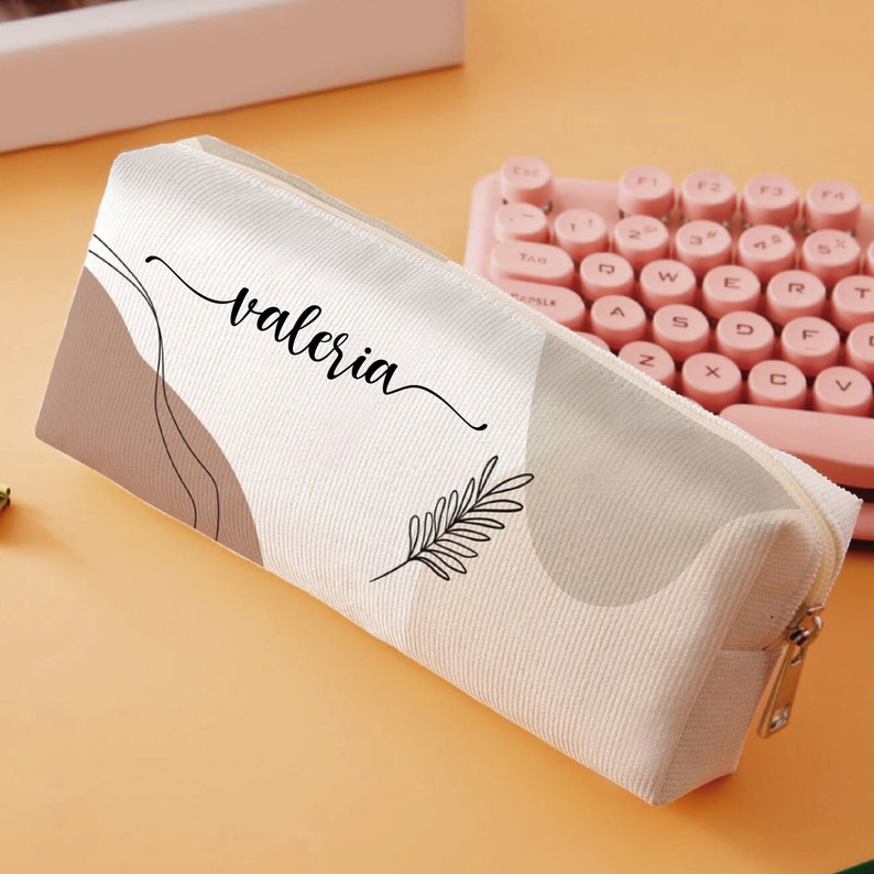 Personalized Kids Pencil Case Back to School Gift for Makeup and Stationery