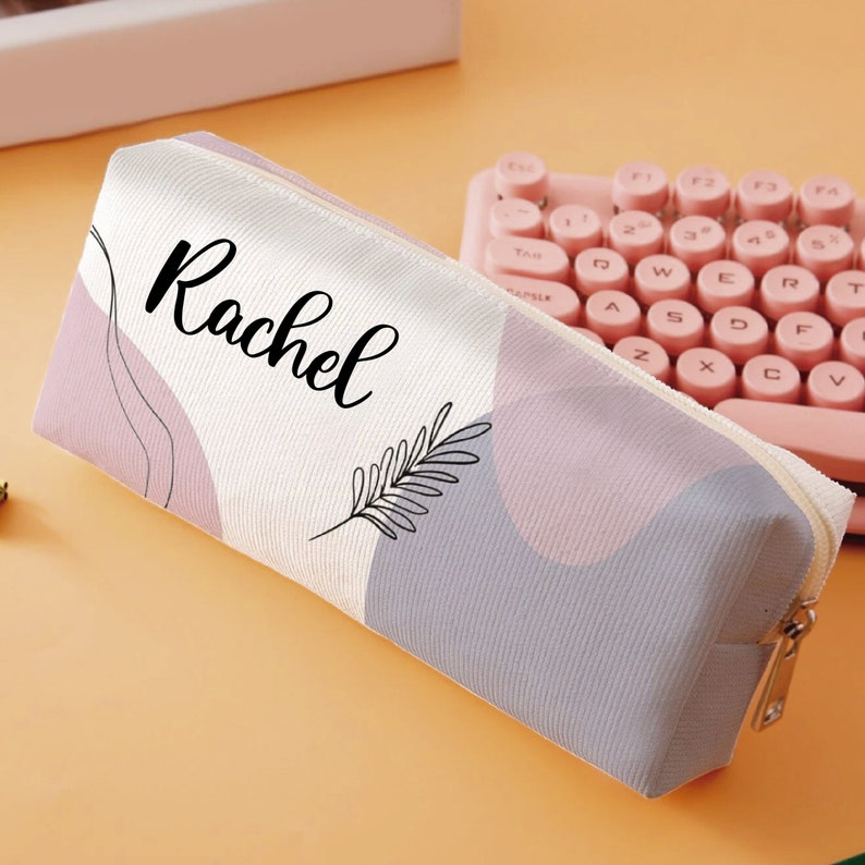 Personalized Kids Pencil Case Back to School Gift for Makeup and Stationery