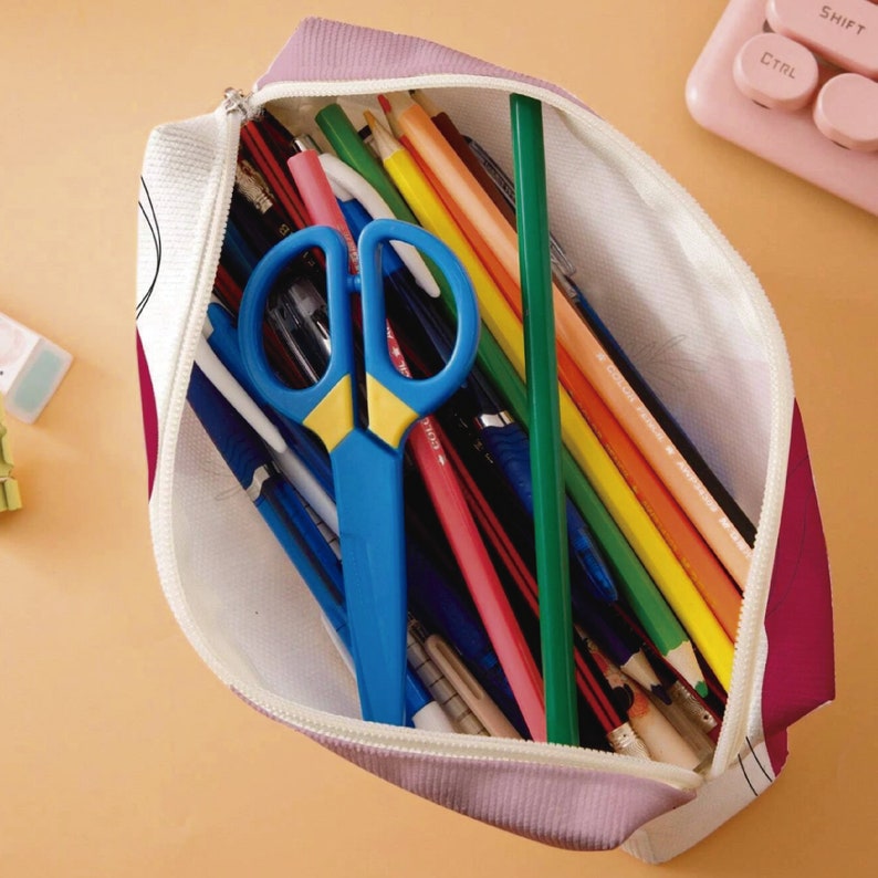 Personalized Kids Pencil Case Back to School Gift for Makeup and Stationery