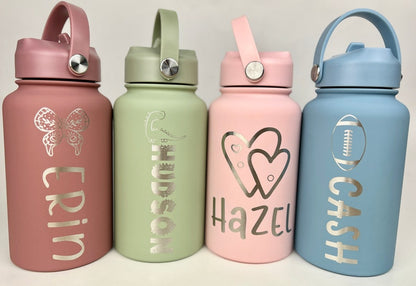 Kids Water Bottle with Name Personalized Tumbler Back to School Gift for Kids