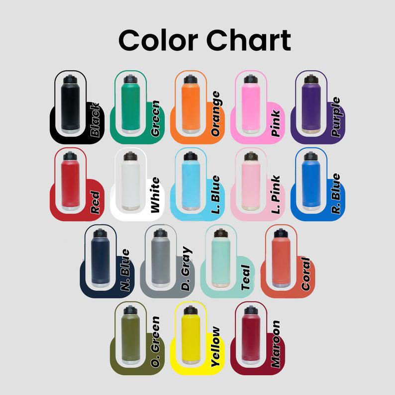 Personalized Kids Water Bottle Back to School Gift for Kids with School Name