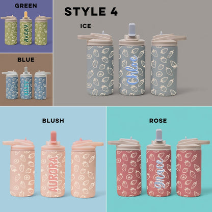 Custom Kids Water Bottle with Name Back to School Gift for Boys and Girls