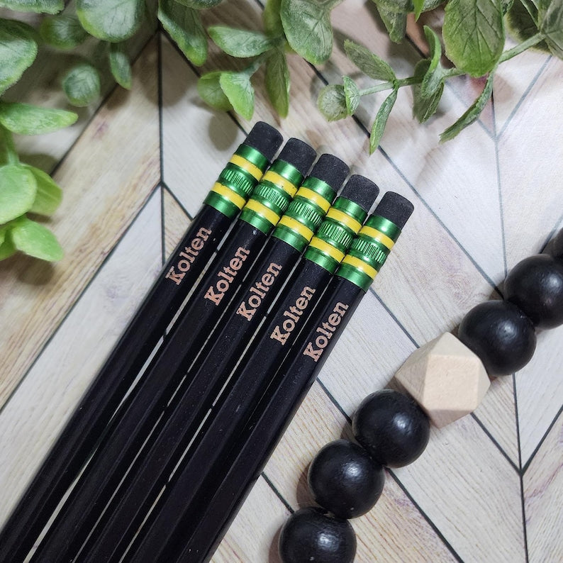 Custom Engraved Pencils Back to School Gift for Kids Teacher Appreciation