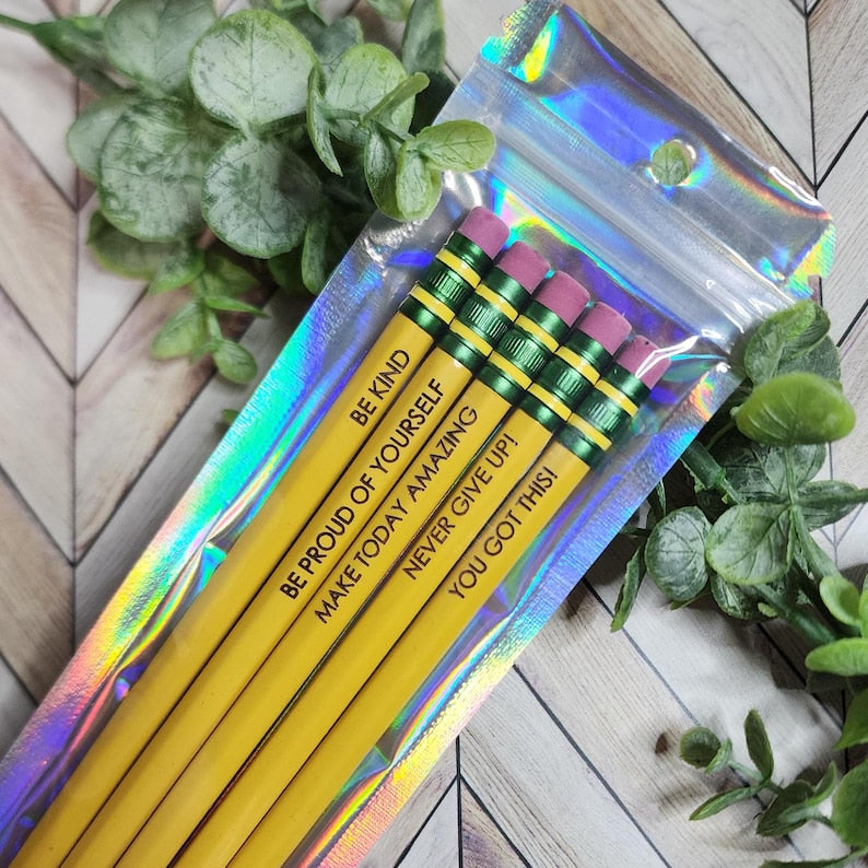 Custom Engraved Pencils Back to School Gift for Kids Teacher Appreciation