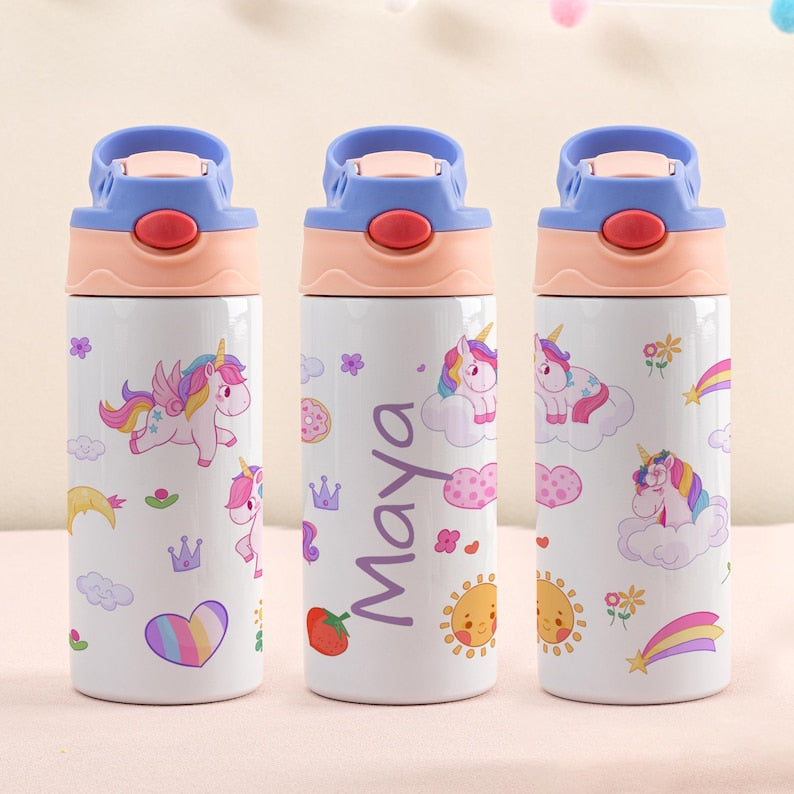 Personalized Kids Water Bottle Back to School Gift for Boys and Girls