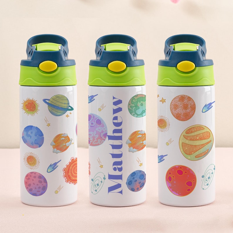Personalized Kids Water Bottle Back to School Gift for Boys and Girls