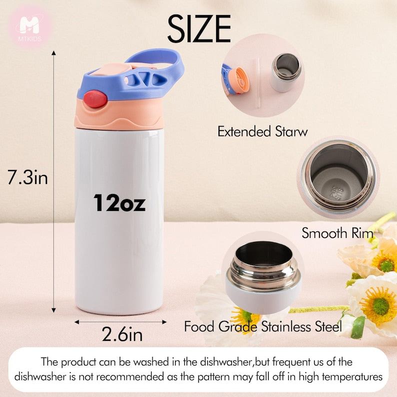 Personalized Kids Water Bottle Back to School Gift for Boys and Girls