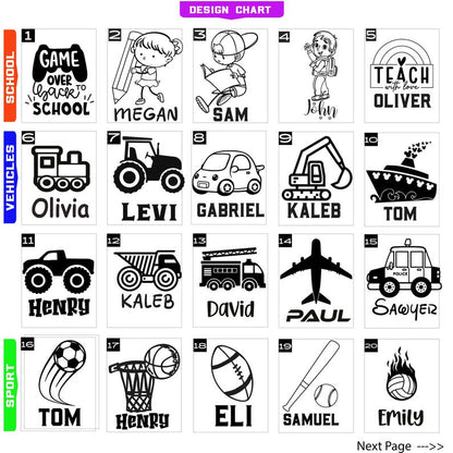 Personalized Kids Water Bottle Back to School Gift for Kids with School Name