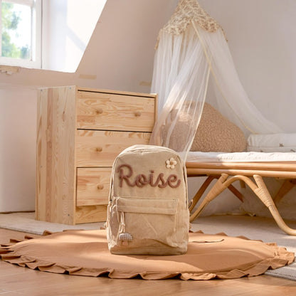 Custom Toddler Backpack Corduroy Bag Back to School Gift for Kids and Babies