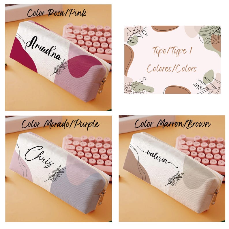 Personalized Kids Pencil Case Back to School Gift for Makeup and Stationery