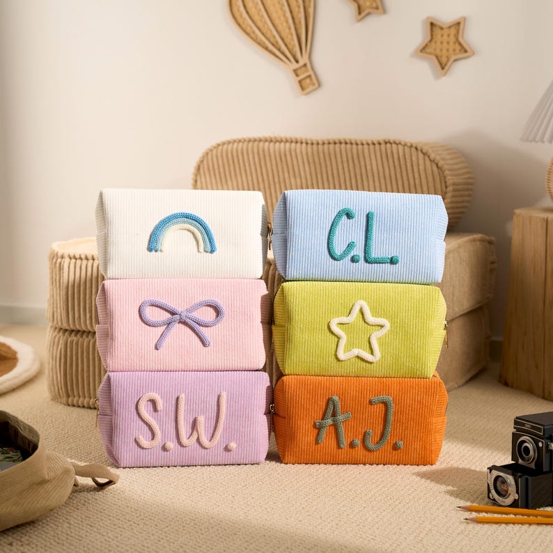 Personalized Kids Pencil Bag Back to School Gift with Name for Students