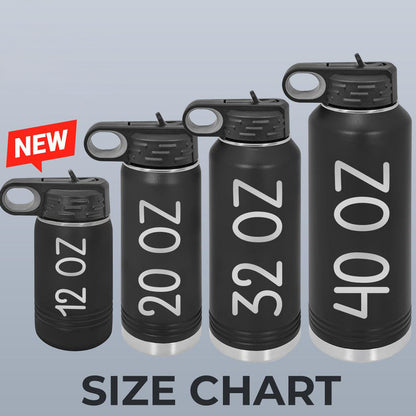 Personalized Kids Water Bottle Back to School Gift for Kids with School Name