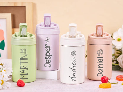 Personalized Water Bottle for Kids Birthday Gift Back to School Gift for Toddlers