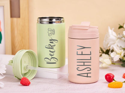 Personalized Water Bottle for Kids Birthday Gift Back to School Gift for Toddlers