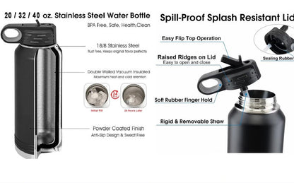 Personalized Kids Water Bottle Back to School Gift for Kids with School Name