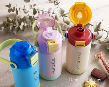 Custom Kids Water Bottle Back to School Gift for Kids with Engraved Name