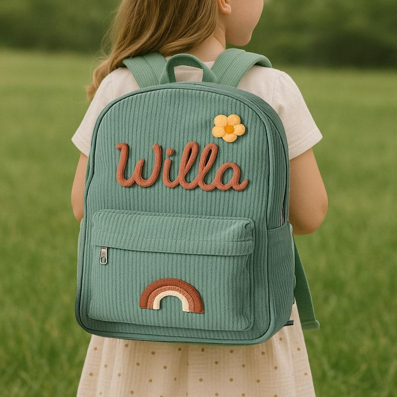 Personalized Toddler Backpack Kids School Bag Back to School Gift for Children