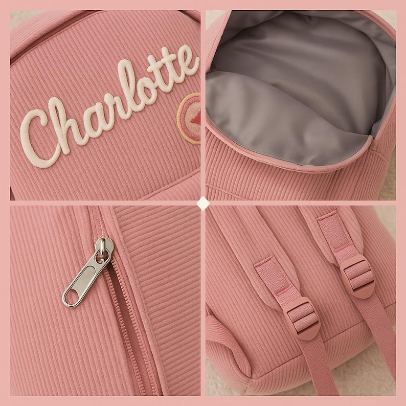 Personalized Toddler Backpack Kids School Bag Back to School Gift for Children