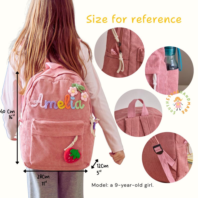 Custom Kids Backpack Preschool Bag Back to School Gift for Boys and Girls