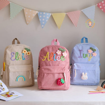 Custom Kids Backpack Preschool Bag Back to School Gift for Boys and Girls