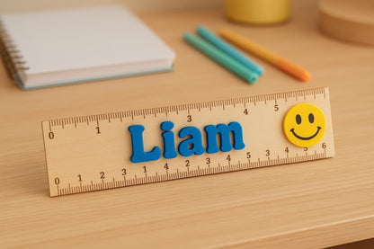 Personalized Pencil and Ruler Set Back to School Gift for Kindergarten Kids