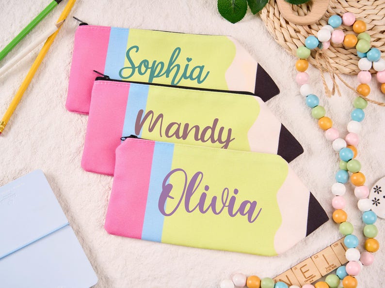 Custom Kids Pencil Case Back to School Gift with Name for Boys and Girls