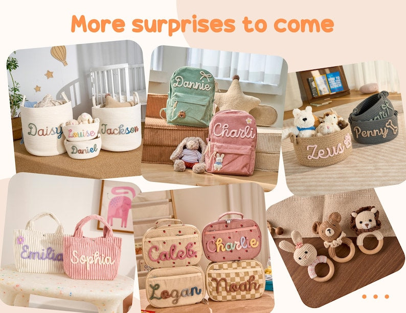 Personalized Kids Backpack School Bag Back to School Gift for Toddlers