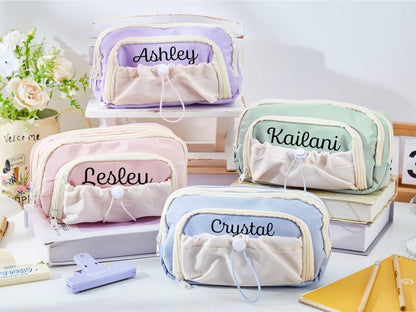 Custom Large Pencil Case Back to School Gift for Kids with Name and Storage