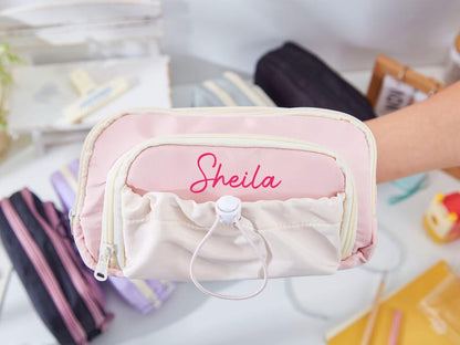 Custom Large Pencil Case Back to School Gift for Kids with Name and Storage