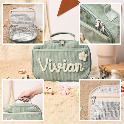 Custom Kids Name Lunch Bag Back to School Tote Backpack Gift for Toddlers