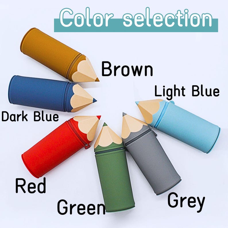 Soft Silicone Pencil Case Back to School Gift for Kids with Name Custom Bag