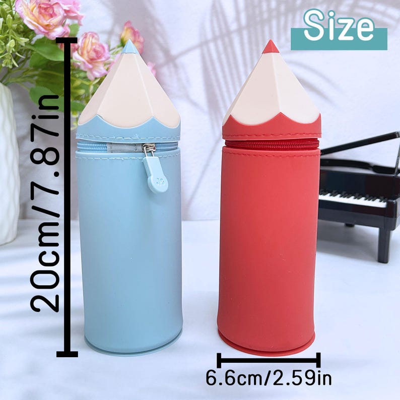 Soft Silicone Pencil Case Back to School Gift for Kids with Name Custom Bag